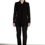 Yukai Damen Pullover A-Linie schwarz 