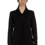 Yukai Damen Pullover A-Linie schwarz 
