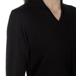 Yukai Damen Pullover A-Linie schwarz 