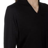 Yukai Damen Pullover A-Linie schwarz 