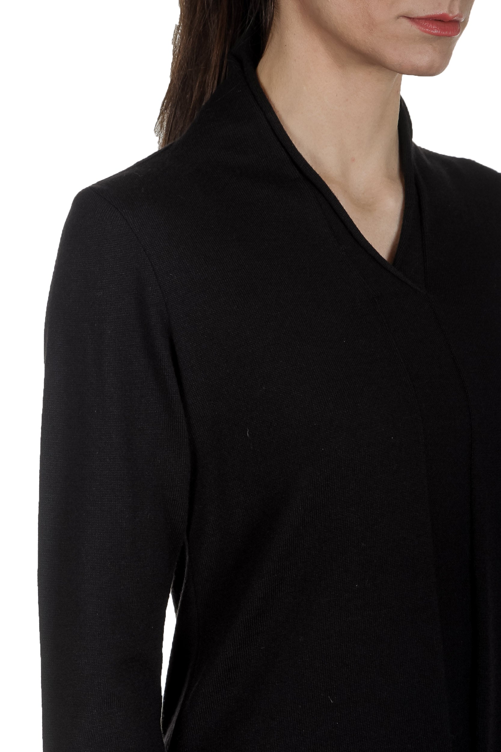 Yukai Damen Pullover A-Linie schwarz 