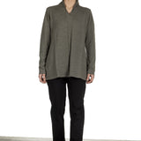 Yukai Damen Pullover A-Linie olive