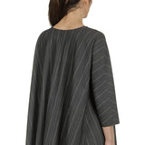 Schella Kann 2 Damen Bluse in A-Form mit Nadelstreifen anthrazit