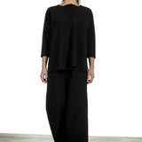 Schella Kann 2 Damen Bluse in A-Form schwarz