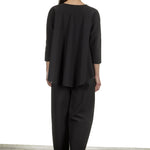 Schella Kann 2 Damen Bluse in A-Form schwarz