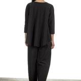 Schella Kann 2 Damen Bluse in A-Form schwarz