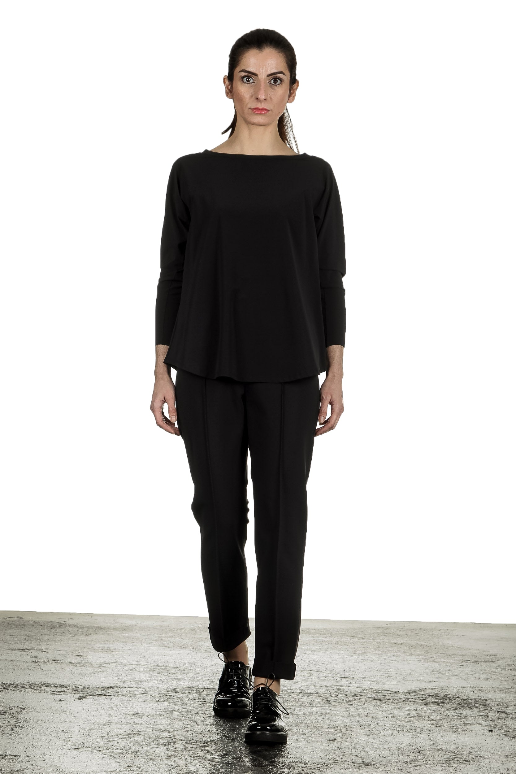 Schella Kann 2 Damen Stretch Longsleeve Shirt schwarz