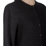 Apuntob Damen Avantgarde Hemdblusenkleid dunkelbraun