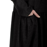 Apuntob Damen Avantgarde Hemdblusenkleid dunkelbraun