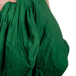 Rundholz Dip Damen Kleid mit Ballonrock grün