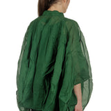 Rundholz Dip Damen Ballonförmige Bluse grün