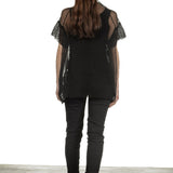 Rundholz Dip Damen Hose schwarz