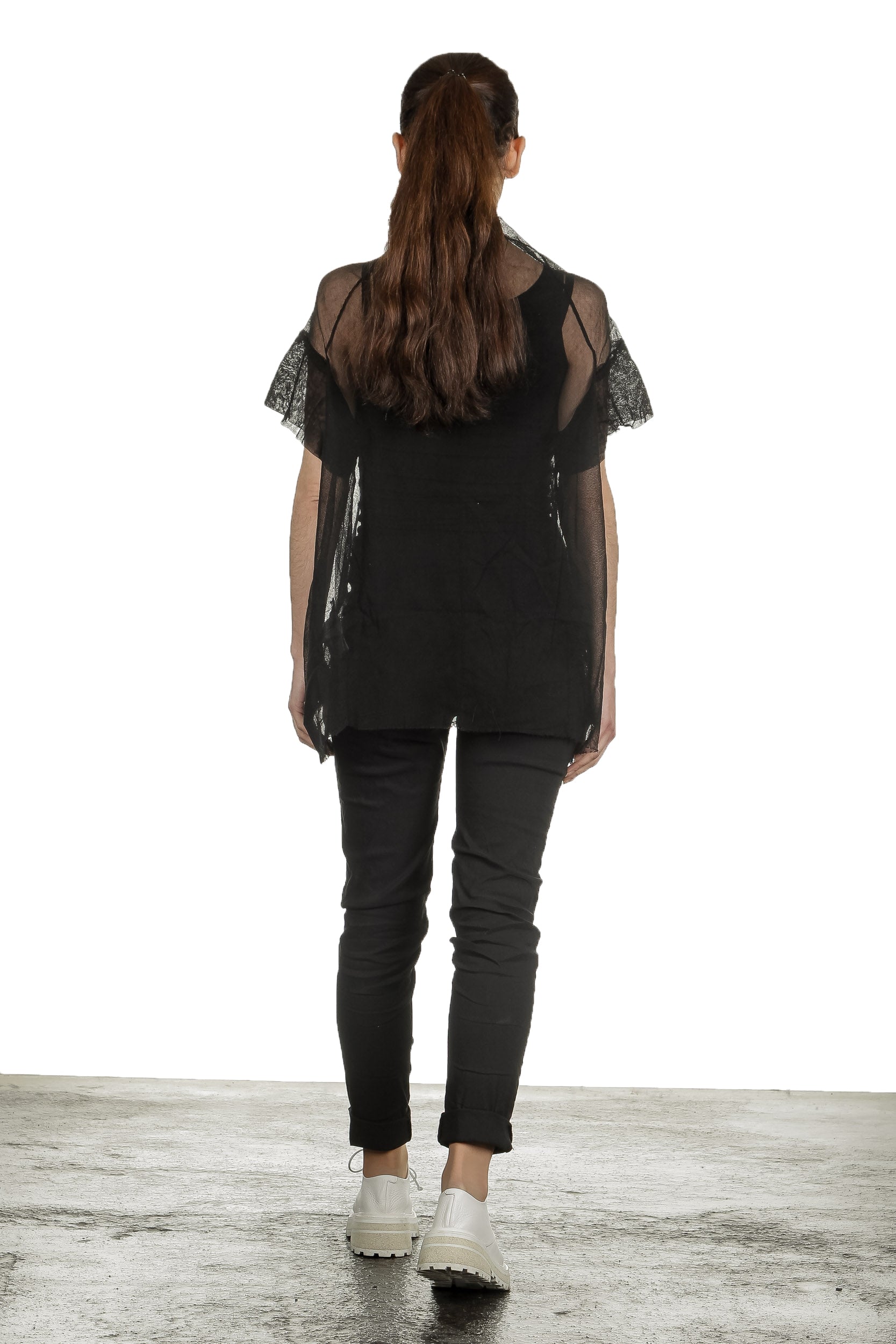Rundholz Dip Damen Hose schwarz