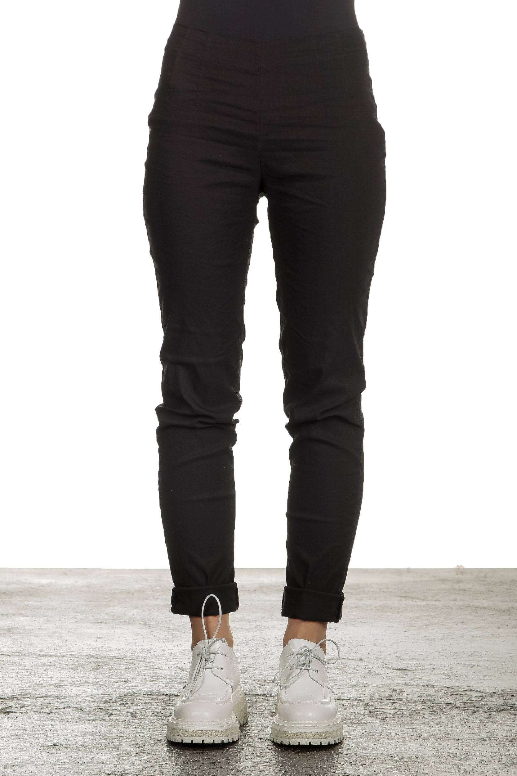 Rundholz Dip Damen Hose schwarz