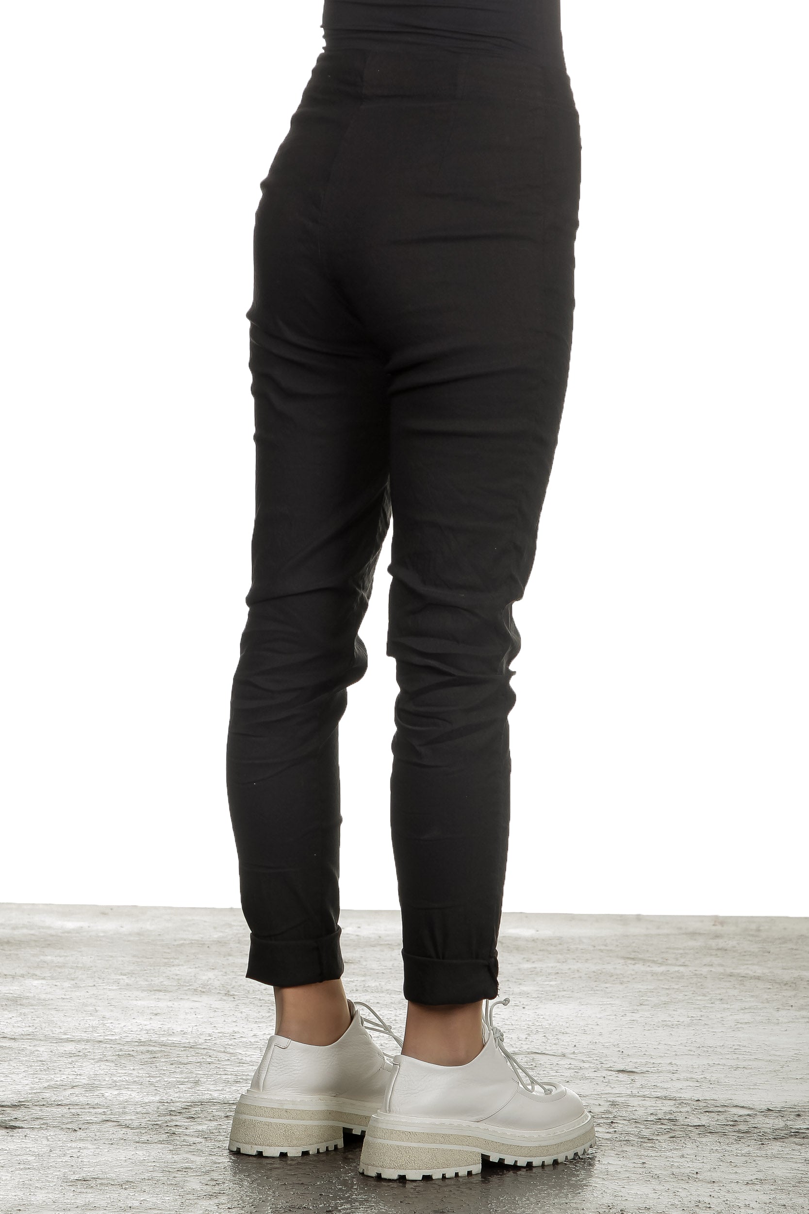 Rundholz Dip Damen Hose schwarz