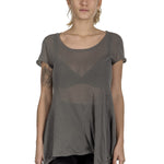 Rundholz Damen T-Shirt Avantgarde grau
