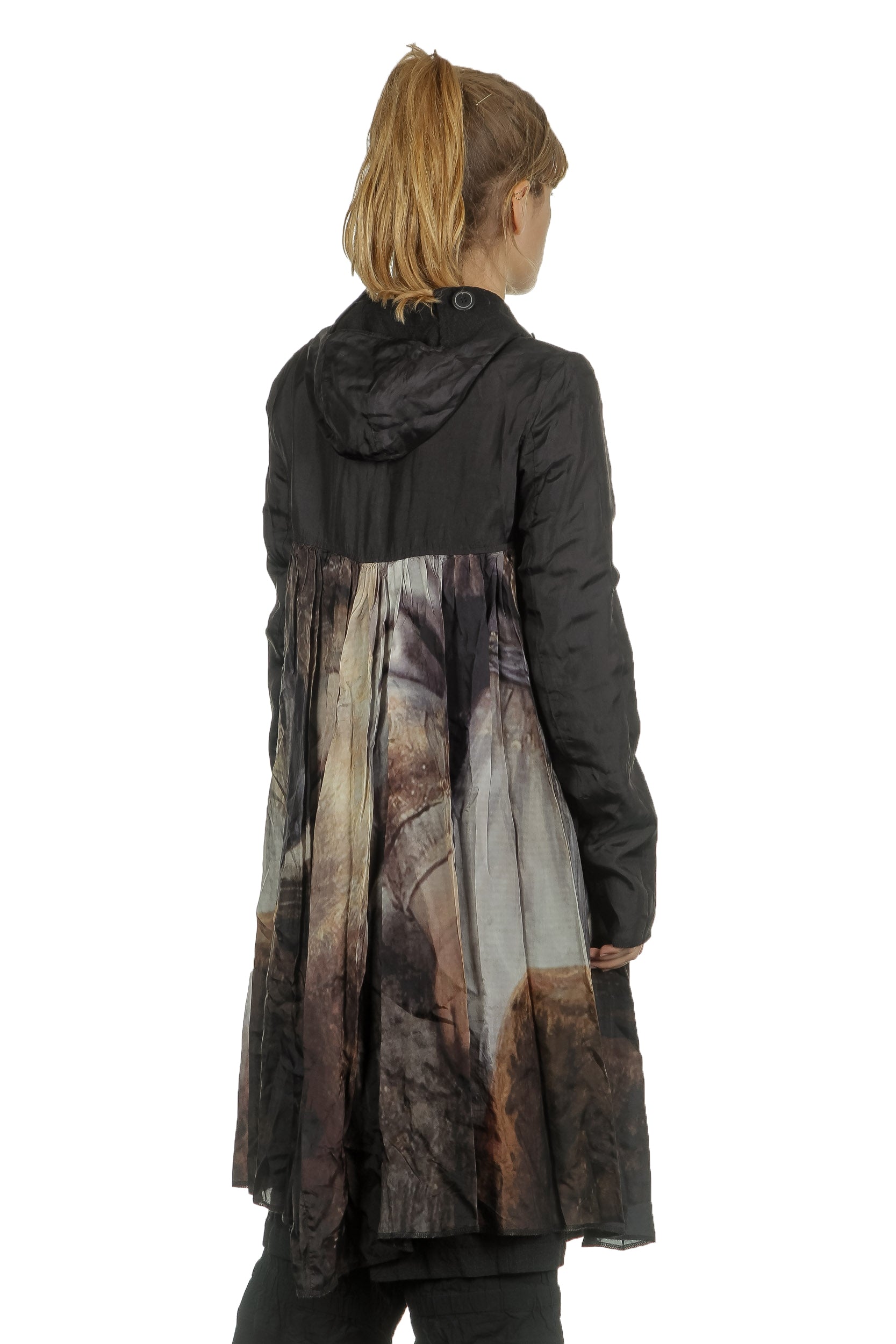Rundholz Damen 2-in-1 Gehrock Avantgarde schwarz