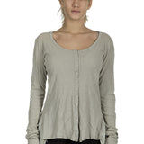 Rundholz Dip Damen Langarm Shirt Avantgarde grau