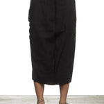 Rundholz Damen Rock Avantgarde schwarz