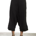 Rundholz Damen Sarouel Hose Avantgarde schwarz