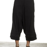 Rundholz Damen Sarouel Hose Avantgarde schwarz