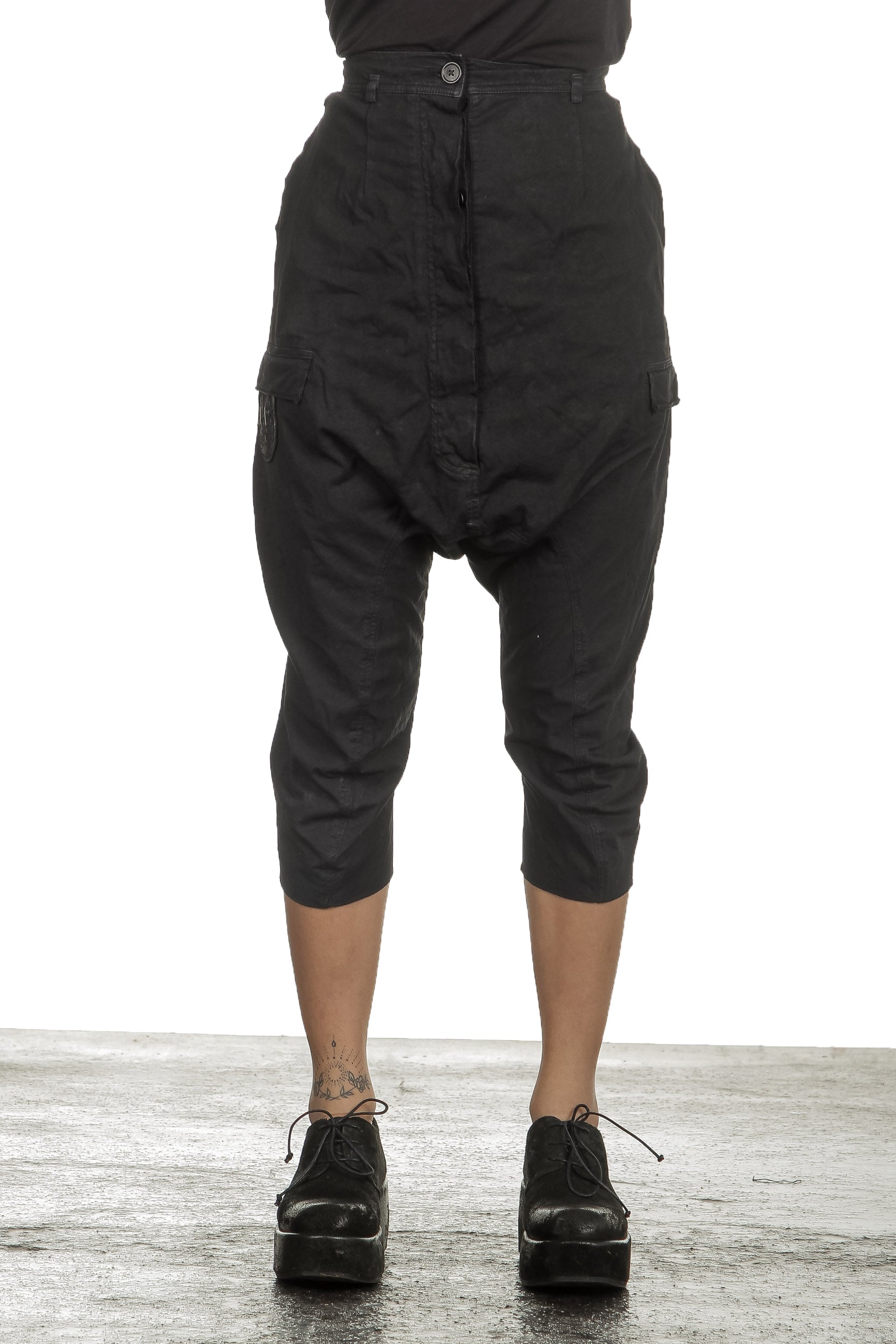 Rundholz Dip Damen 3/4 Hose Avantgarde schwarz