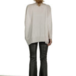 DROMe Damen Schlaghose aus Leder khaki