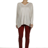 DROMe Damen Leder Leggings rot