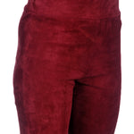DROMe Damen Leder Leggings rot