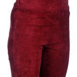 DROMe Damen Leder Leggings rot