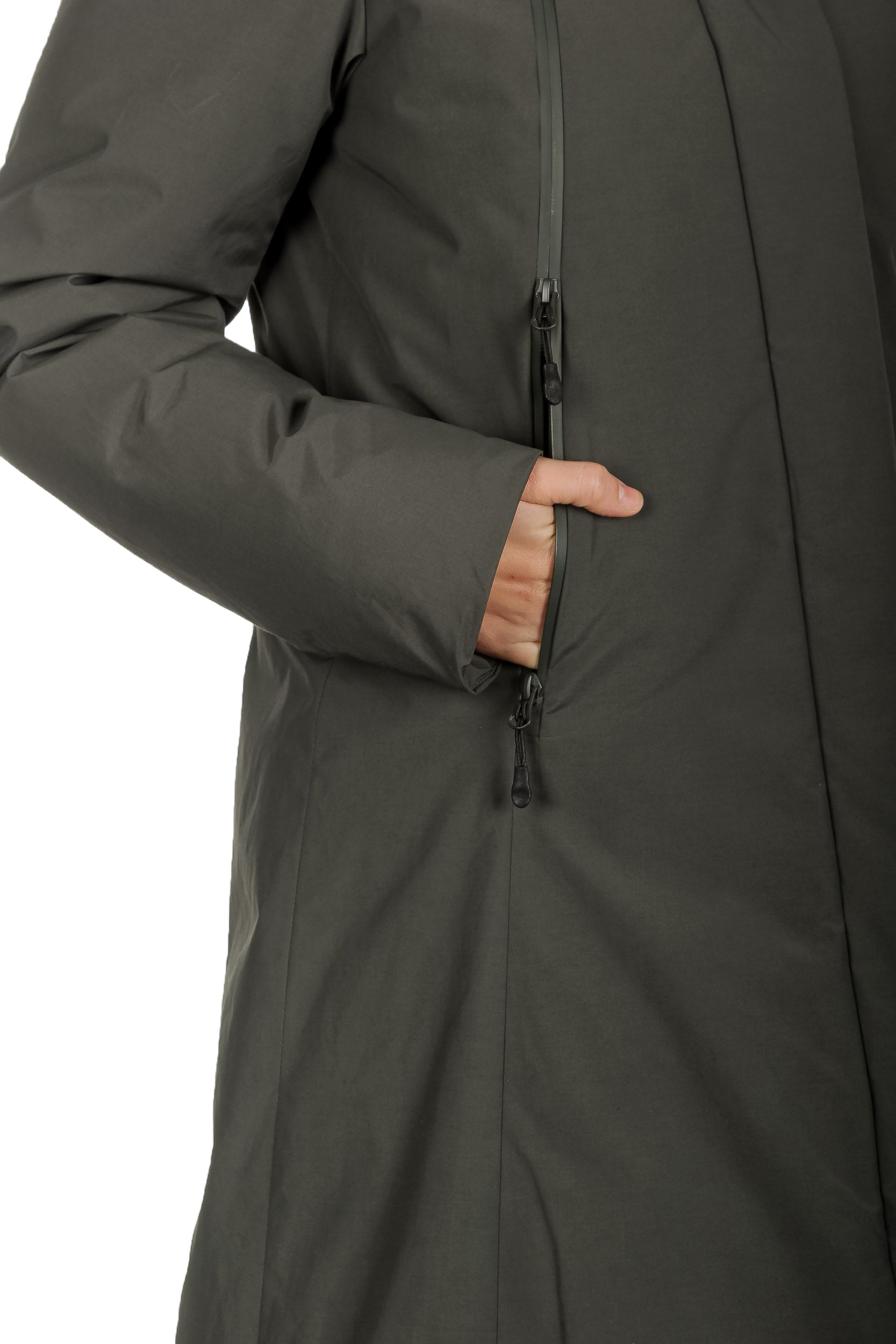OUTHERE Damen Thermo Parka PRIMROSE DOWN JACKET grün