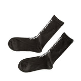 Comme Des Garçons Socken mit Logo-Print schwarz