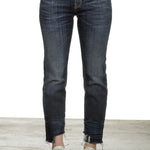 R13 Damen Jeans im Distressed-Look indigo