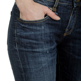 R13 Damen Jeans im Distressed-Look indigo