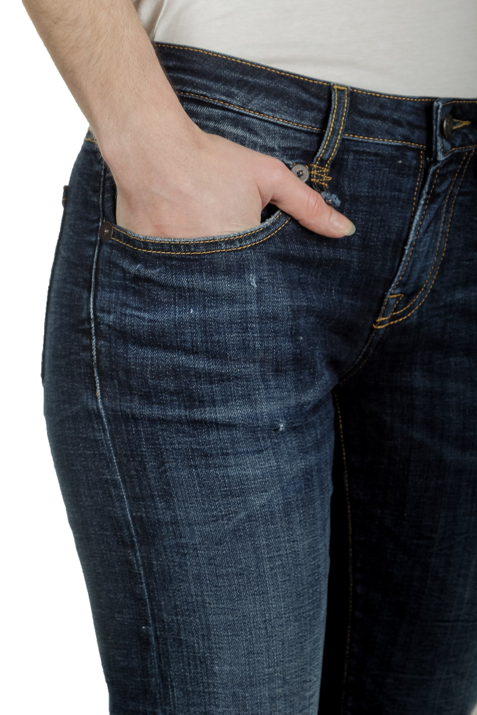 R13 Damen Jeans im Distressed-Look indigo