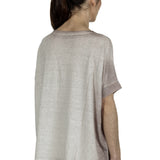 AVANT TOI Damen Oversized T-Shirt aus Leinen taupe