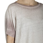 AVANT TOI Damen Oversized T-Shirt aus Leinen taupe