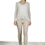 AVANT TOI Damen Grobgestrickter Pullover Kaschmir off-white