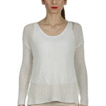 AVANT TOI Damen Grobgestrickter Pullover Kaschmir off-white