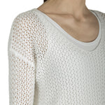 AVANT TOI Damen Grobgestrickter Pullover Kaschmir off-white