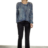 Nine In The Morning Damen Chino Hose dunkelblau