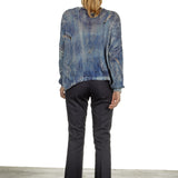 Nine In The Morning Damen Chino Hose dunkelblau