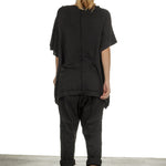Rundholz Damen Ausgestelltes Jerseykleid schwarz