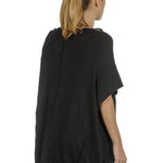 Rundholz Damen Ausgestelltes Jerseykleid schwarz