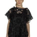 Rundholz Damen Ausgestelltes Oversized Shirt schwarz