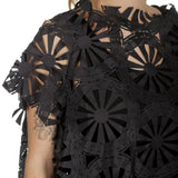 Rundholz Damen Ausgestelltes Oversized Shirt schwarz