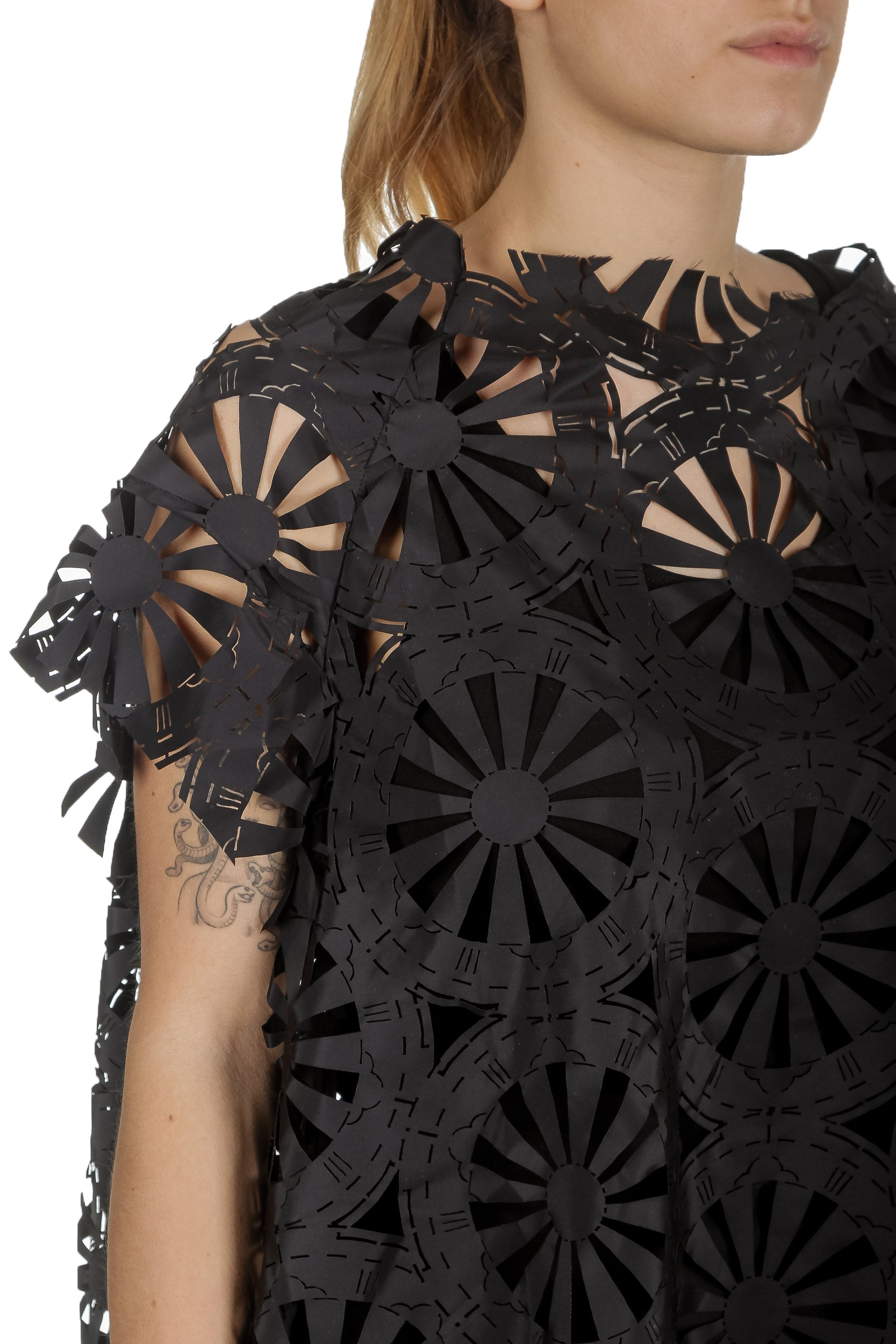 Rundholz Damen Ausgestelltes Oversized Shirt schwarz