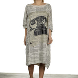 Rundholz Damen Jerseykleid mit Print mehrfarbig