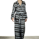 813 Ottotredici Damen Overall mit Print aus Seide mehrfarbig