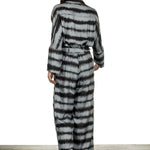 813 Ottotredici Damen Overall mit Print aus Seide mehrfarbig